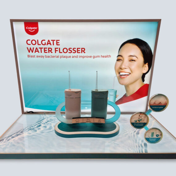 : : COUNTERTOP DISPLAY : : Colgate Water Flosser Countertop Display